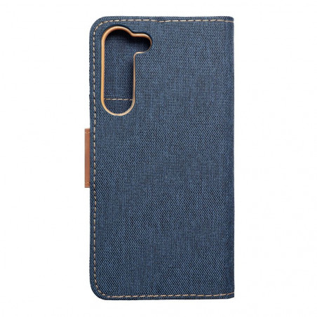 Samsung Galaxy S23 Plus 5G Book Handytaschen CANVAS Book Navy blau 