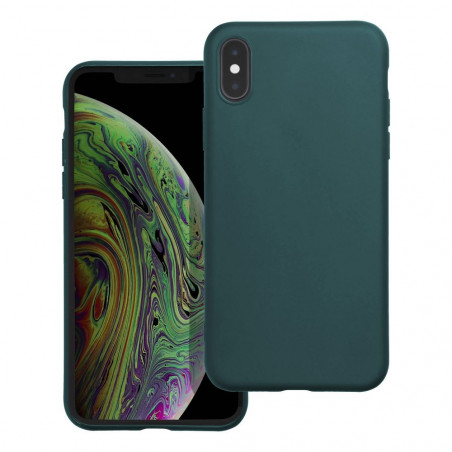 Apple iPhone XS Hülle MATT Dunkelgrün 