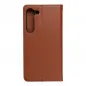 Samsung Galaxy S23 5G Book Handytaschen Leather case SMART PRO Elegant  Braun 