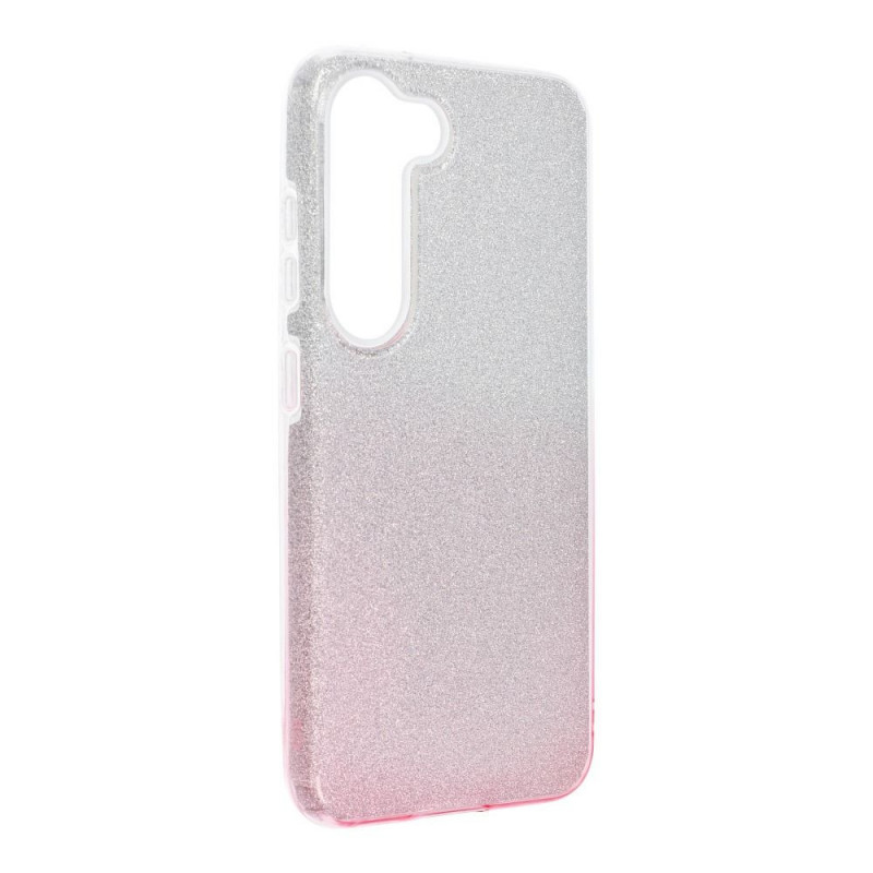 Samsung Galaxy S23 5G Hülle Shining Transparent und Pink 