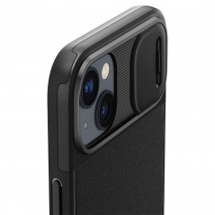 Apple iPhone 14 Hülle Spigen Optik Armor Schwarz 