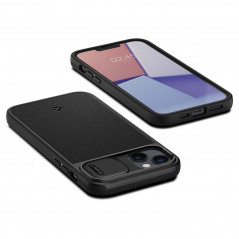 Apple iPhone 14 Hülle Spigen Optik Armor Schwarz 