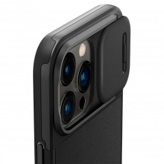 Apple iPhone 14 Pro Max Hülle Spigen Optik Armor Schwarz 