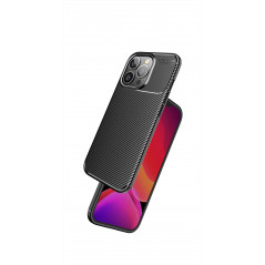 Apple iPhone XS Hülle Carbon premium Elegant  Schwarz 