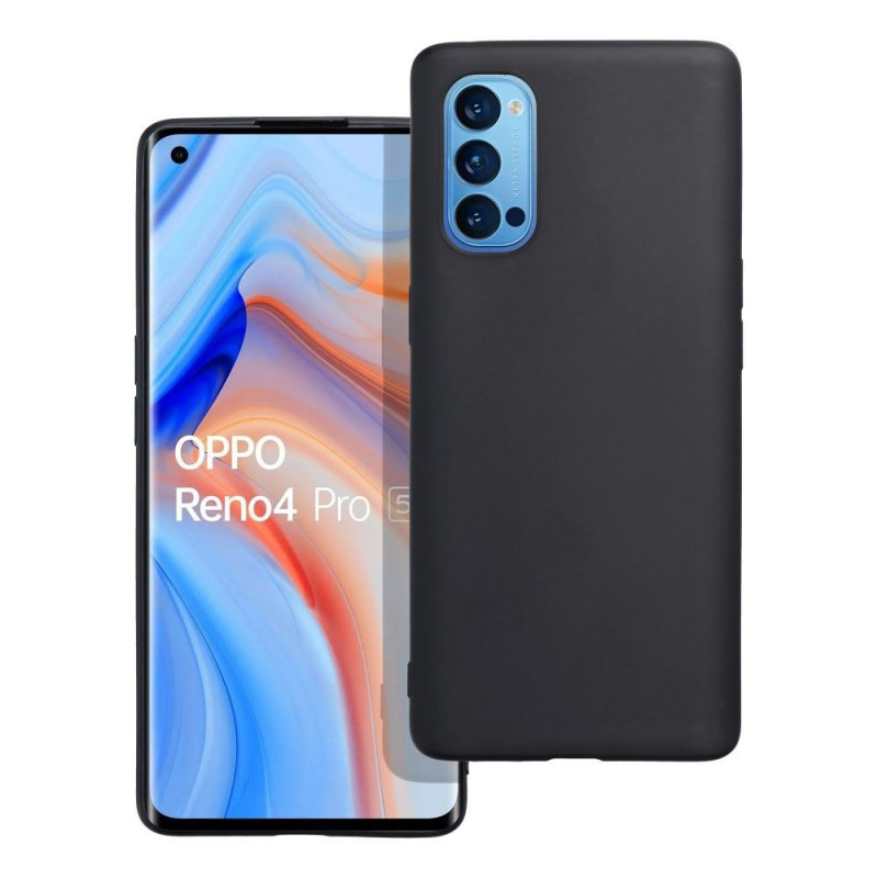 Oppo Reno4 Pro 5G Hülle MATT Schwarz 