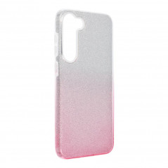 Samsung Galaxy S23 Plus 5G Hülle Shining Transparent und Pink