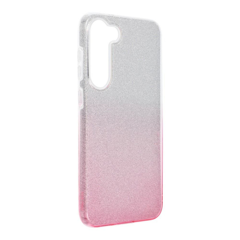 Samsung Galaxy S23 Plus 5G Hülle Shining Transparent und Pink 