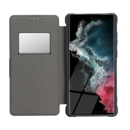 Samsung Galaxy A13 5G Book Handytaschen Razor Book Kohlenstoff-Faser, Kohlenstoffmuster  Schwarz 