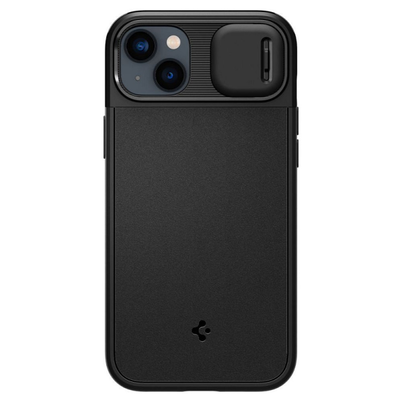 Apple iPhone 14 Plus Hülle Spigen Optik Armor Schwarz 