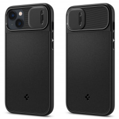 Apple iPhone 14 Plus Hülle Spigen Optik Armor Schwarz 