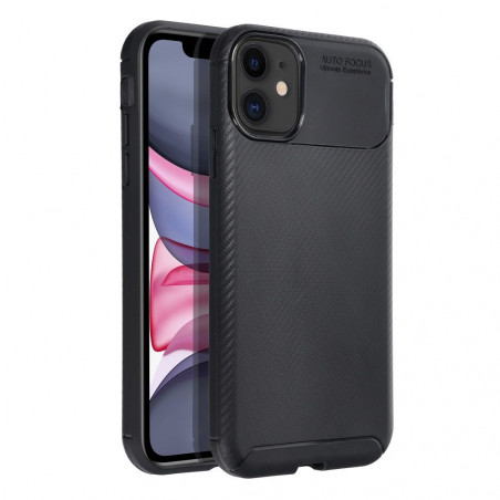 Apple iPhone 11 Hülle Carbon premium Elegant  Schwarz 