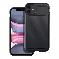 Apple iPhone 11 Hülle Carbon premium Elegant  Schwarz 