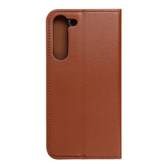 Samsung Galaxy S23 Plus 5G Book Handytaschen Leather case SMART PRO Elegant  Braun 