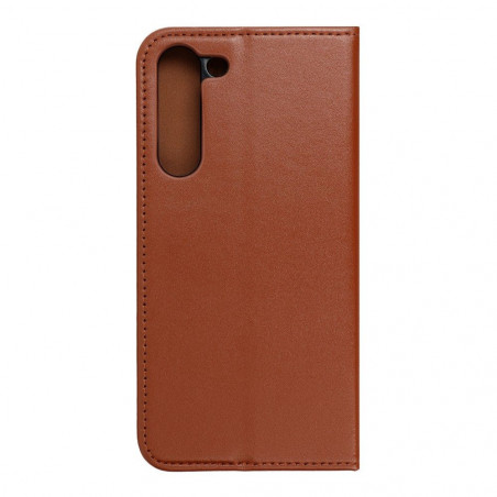 Samsung Galaxy S23 Plus 5G Book Handytaschen Leather case SMART PRO Elegant  Braun 