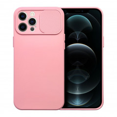 Apple iPhone 12 Pro Max Hülle Slide Hell-Pink