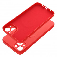 Apple iPhone 14 Plus Hülle Silicone Mag Cover MagSAFE  Rot 