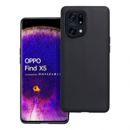 Oppo Find X5 Hülle MATT Schwarz 