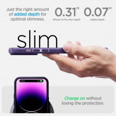 Apple iPhone 14 Pro Max Hülle Spigen  Liquid Air Tiefviolett 