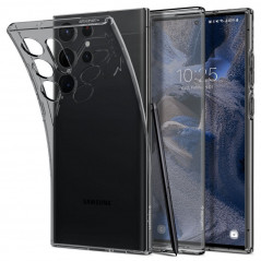 Samsung Galaxy S23 Ultra 5G Hülle Spigen Liquid Crystal Kristallklar  Weltraumkristall