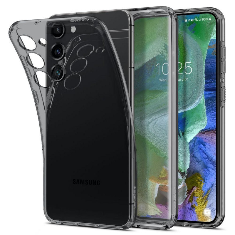 Samsung Galaxy S23 Plus 5G Hülle Spigen Liquid Crystal Kristallklar  Weltraumkristall 