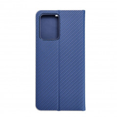 XIAOMI Redmi Note 12 5G Book Handytaschen LUNA Book Carbon Kohlenstoff-Faser, Elegant  Blau 