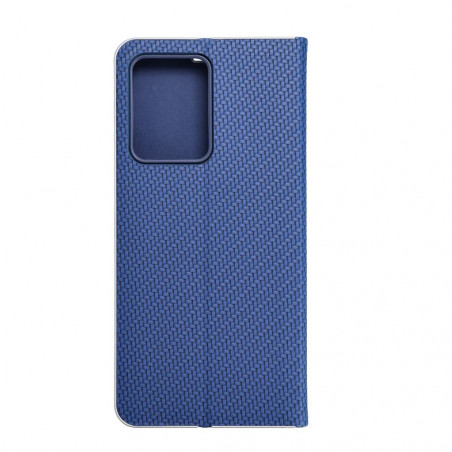 XIAOMI Redmi Note 12 Pro 5G Book Handytaschen LUNA Book Carbon Kohlenstoff-Faser, Elegant  Blau 