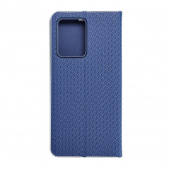 XIAOMI Redmi Note 12 Pro Plus 5G Book Handytaschen LUNA Book Carbon Kohlenstoff-Faser, Elegant  Blau 