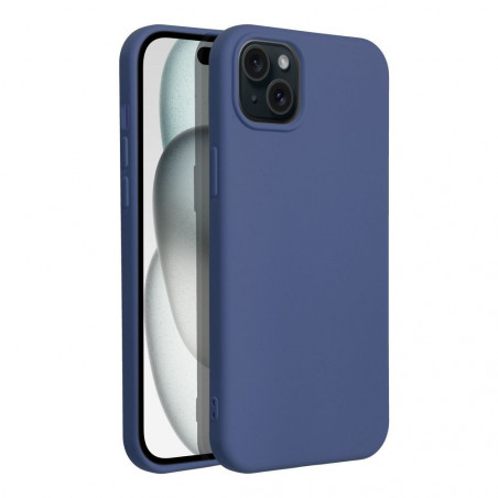 Apple iPhone 15 Plus Hülle Silicone Elegant  Blau 