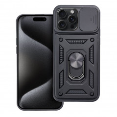 Apple iPhone 15 Pro Max Hülle Slide Armor Schwarz 