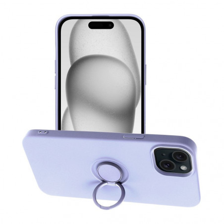 Apple iPhone 15 Plus Hülle Silicone ring Lila (Violet)