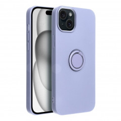 Apple iPhone 15 Plus Hülle Silicone ring Lila (Violet) 