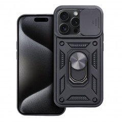 Apple iPhone 15 Pro Hülle Slide Armor Schwarz 