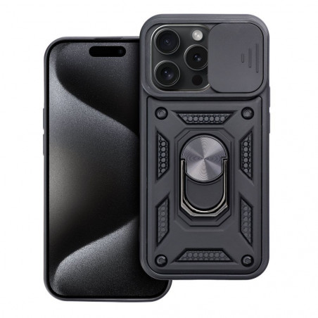 Apple iPhone 15 Pro Hülle Armor Schwarz