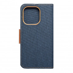 Apple iPhone 14 Pro Book Handytaschen CANVAS Book Navy blau 