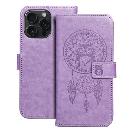 Apple iPhone 15 Pro Max Book Handytaschen MEZZO Book Traumfänger  Lila (Purple)