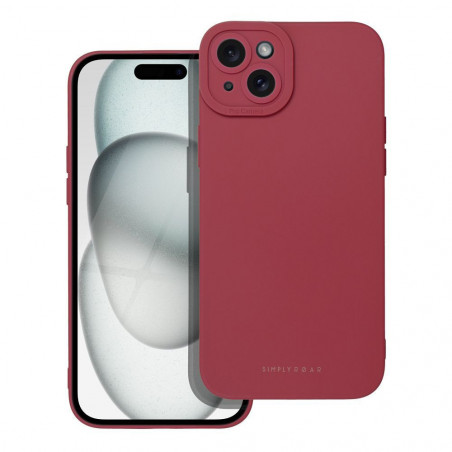 Apple iPhone 15 Plus Hülle Roar Luna Monochromatische, Stilvoll, Ein ästhetisches Accessoire  Rot