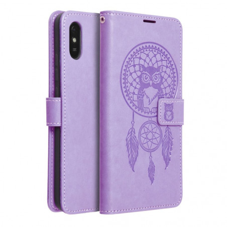 XIAOMI Redmi 9A Book Handytaschen MEZZO Book Traumfänger  Lila (Purple) 