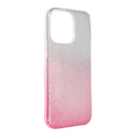 Apple iPhone 14 Pro Max Hülle Shining Transparent und Pink