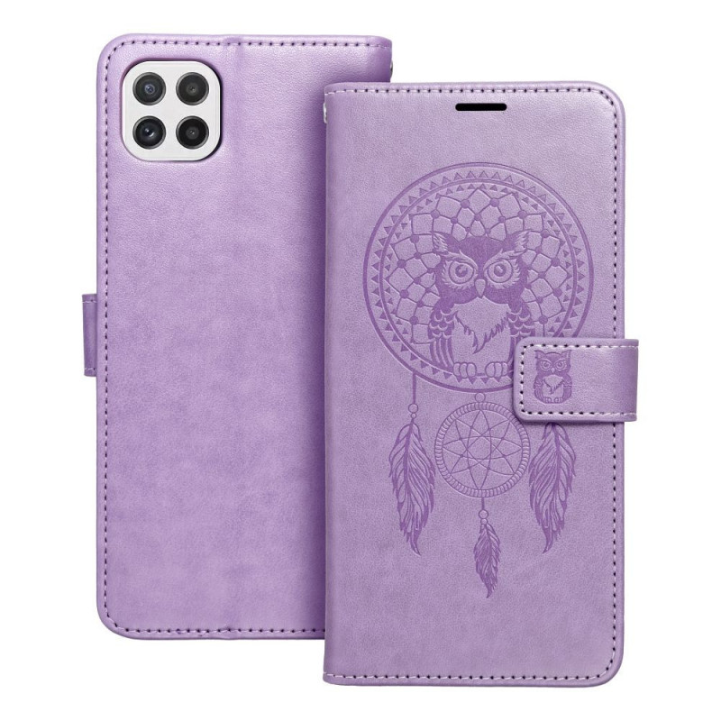 Samsung Galaxy A22 5G Book Handytaschen MEZZO Book Traumfänger  Lila (Purple) 