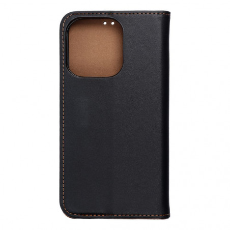 Apple iPhone 15 Pro Book Handytaschen Leather case SMART PRO Elegant  Schwarz 