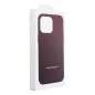 Apple iPhone 15 Pro Max Hülle Leather Mag Cover Elegant  MagSAFE  Dunkelviolett 