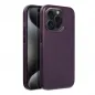 Apple iPhone 15 Pro Hülle Leather Mag Cover Elegant  MagSAFE  Dunkelviolett 