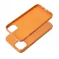 Apple iPhone 15 Plus Hülle Leather Mag Cover Elegant  MagSAFE  Orange 