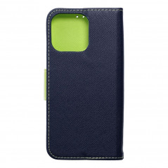 Apple iPhone 15 Pro Max Book Handytaschen Fancy Book Marine / Limette