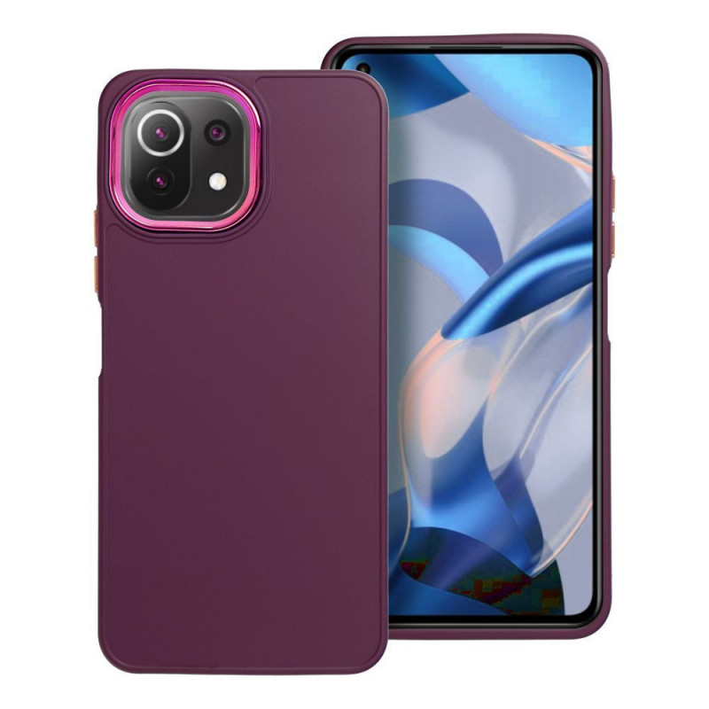 XIAOMI Mi 11 Lite Hülle FRAME Elegant  Lila (Purple) 