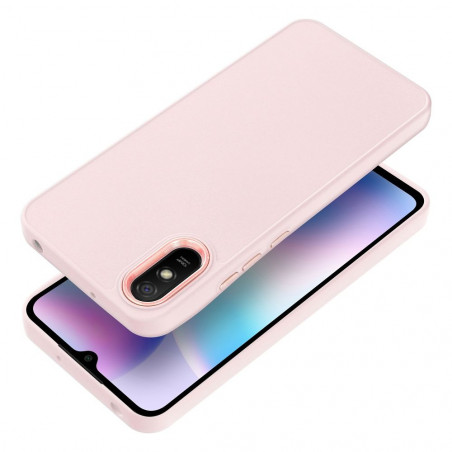 XIAOMI Redmi 9A Hülle FRAME Elegant  Puderrosa