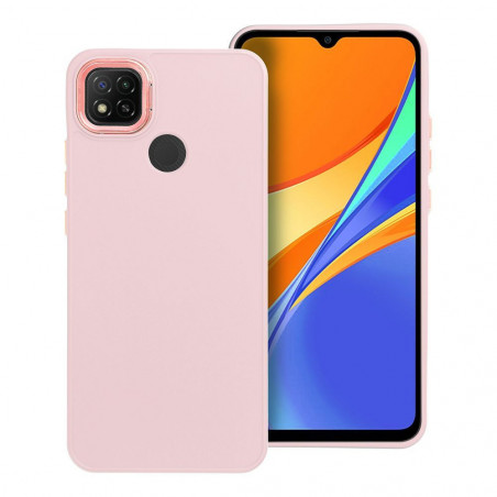 XIAOMI Redmi 9A Hülle FRAME Elegant  Puderrosa