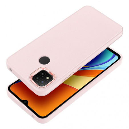 XIAOMI Redmi 9A Hülle FRAME Elegant  Puderrosa