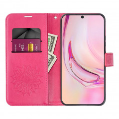 Samsung Galaxy A14 LTE Book Handytaschen MEZZO Book Mandala  Magenta 