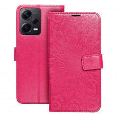 XIAOMI Redmi Note 12 Pro 5G Book Handytaschen MEZZO Book Mandala  Magenta 